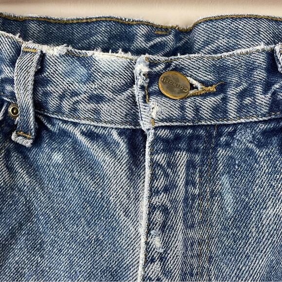 Carhartt Distressed Thrashed Destroyed Bleached traditional fit jeans mens 34 - Picture 4 of 11